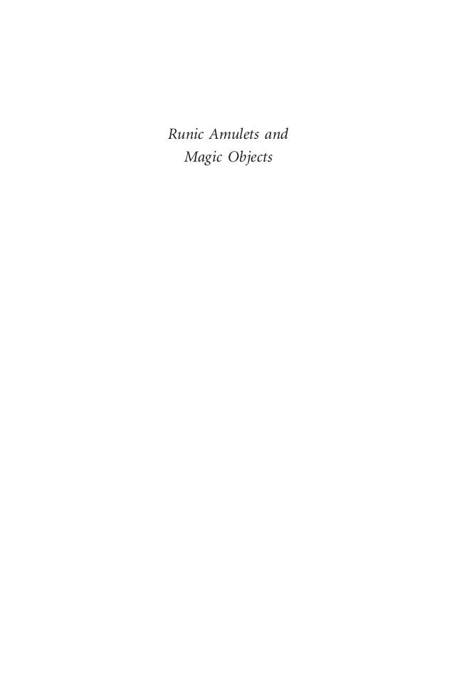 Runic amulets and magic objects, Mindy MacLeod and Bernard Mees, (electronic resource)